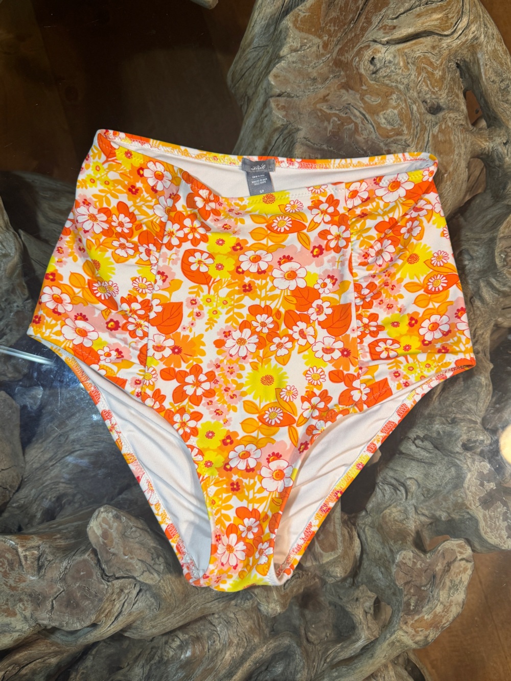 Aerie Highwaisted floral garden Bikini bottoms